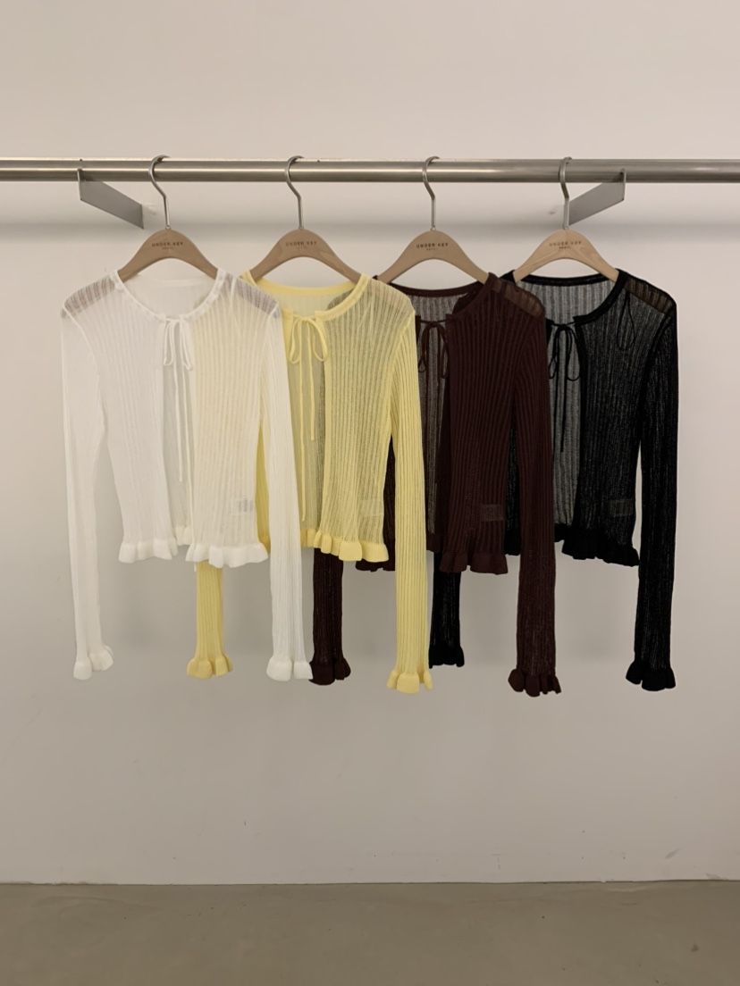 UNDER KEY韓國東大門直郵女裝新品26春夏職業時尚針織衫UNDER KEY針織衫