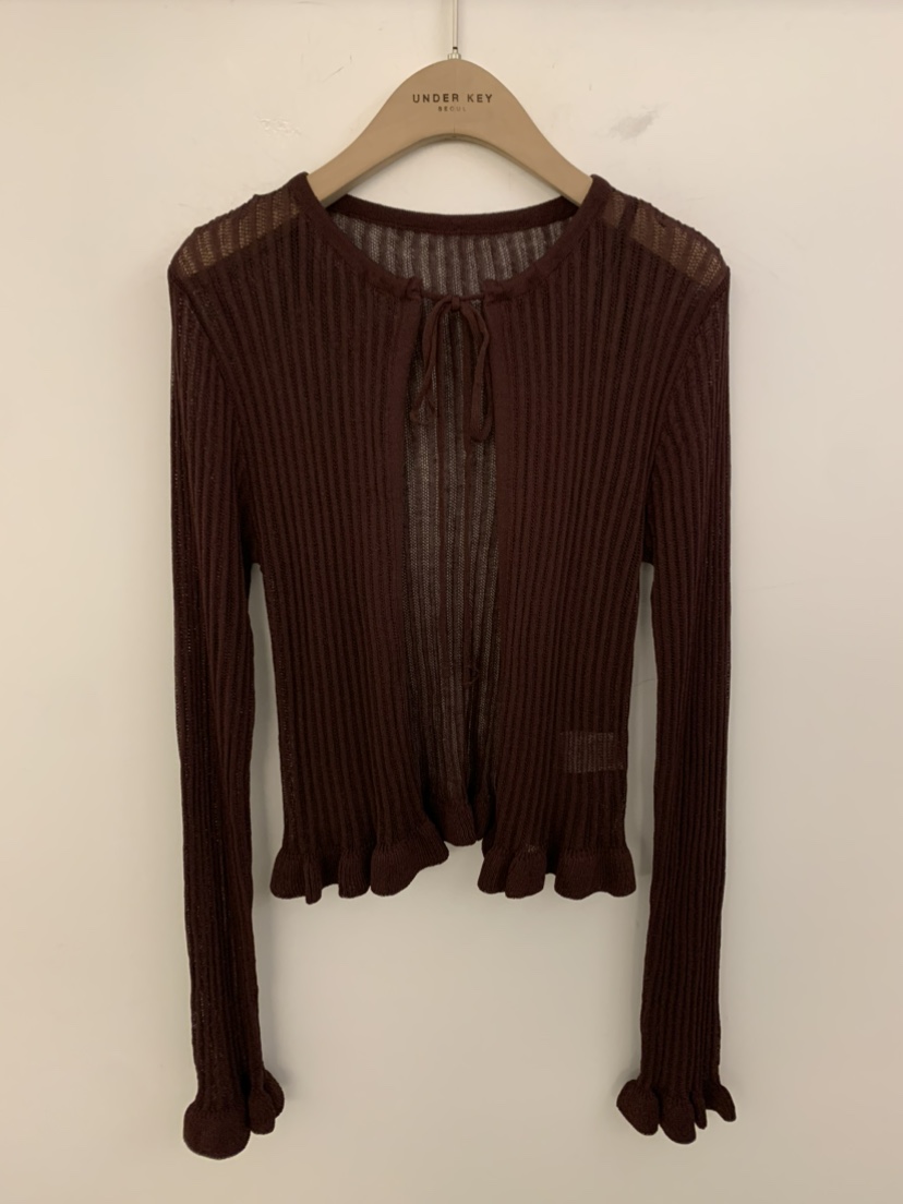 UNDER KEY韓國東大門直郵女裝新品26春夏職業時尚針織衫UNDER KEY針織衫圖色2
