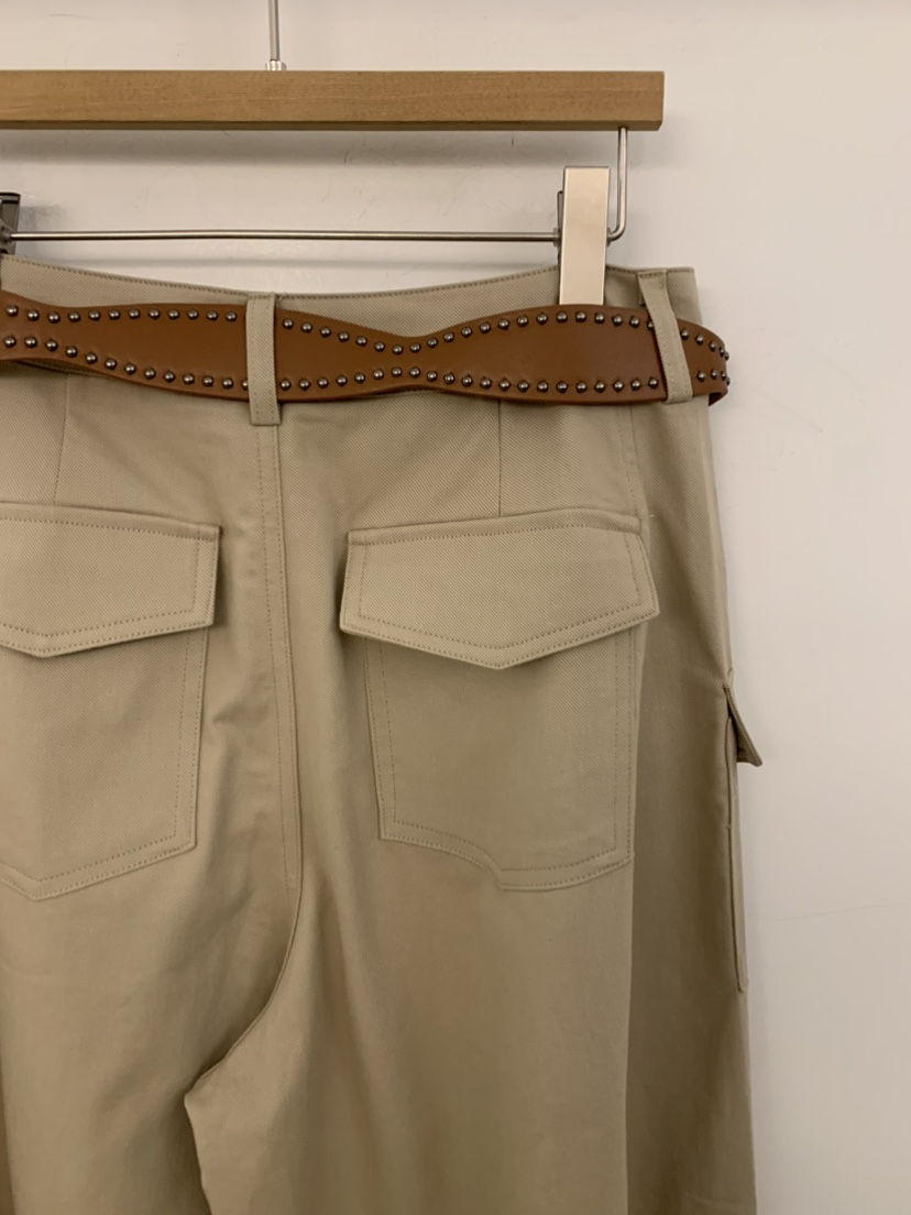 UNDER KEY韓國東大門代購女裝新款時尚人氣休閑褲含腰帶UNDER KEY休閑褲