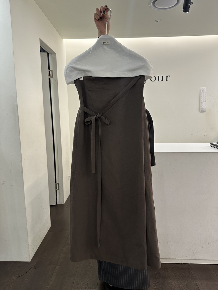 YOUR-P韓國東大門代購女士新品26春夏休閑職業時尚熱賣長裙YOUR-P長裙圖色2棕色