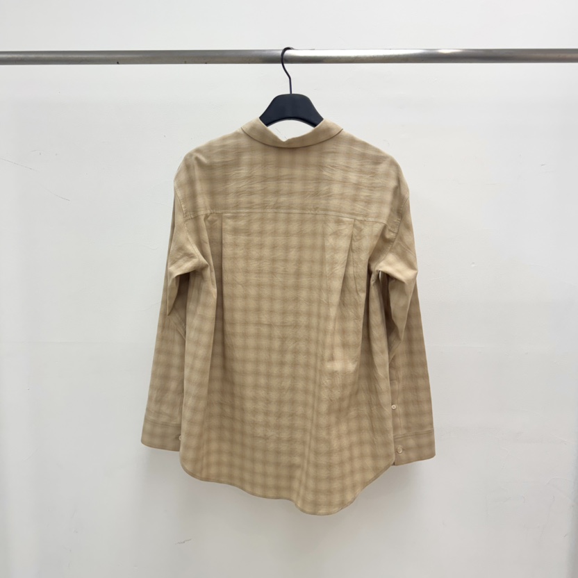 RIVER韓國直郵實拍女裝新品休閑26春夏職業襯衫蕾絲衫格紋WATER/RIVER襯衫/蕾絲衫