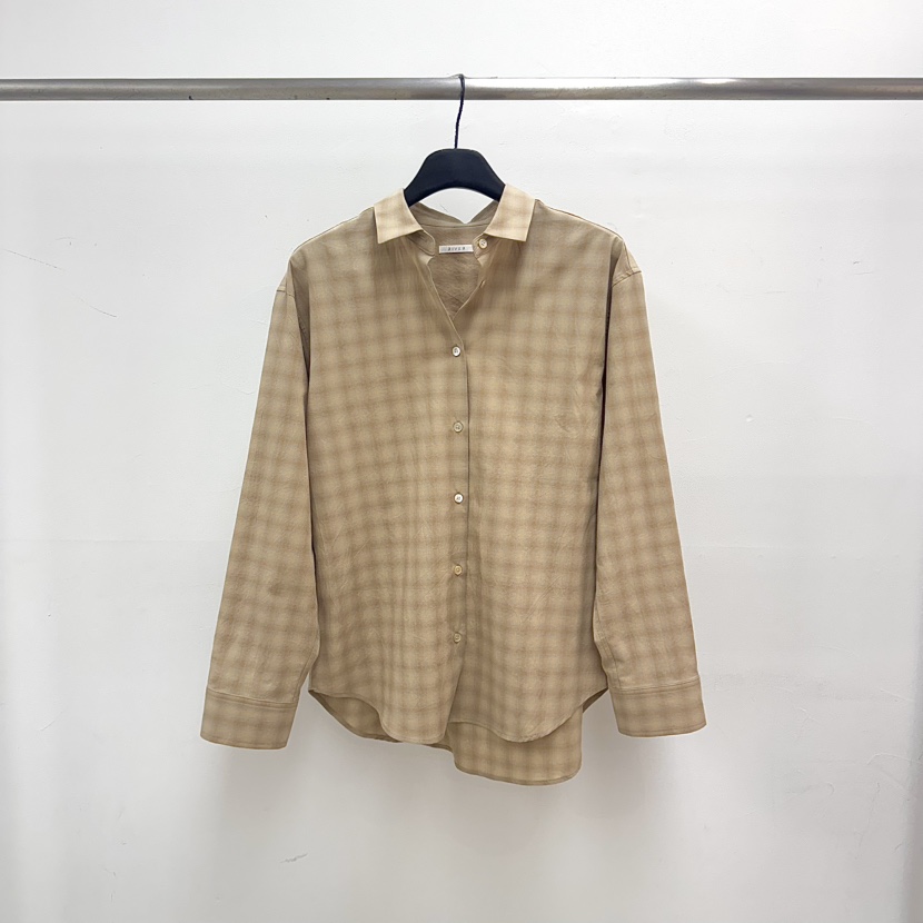 RIVER韓國直郵實拍女裝新品休閑26春夏職業襯衫蕾絲衫格紋WATER/RIVER襯衫/蕾絲衫圖色1