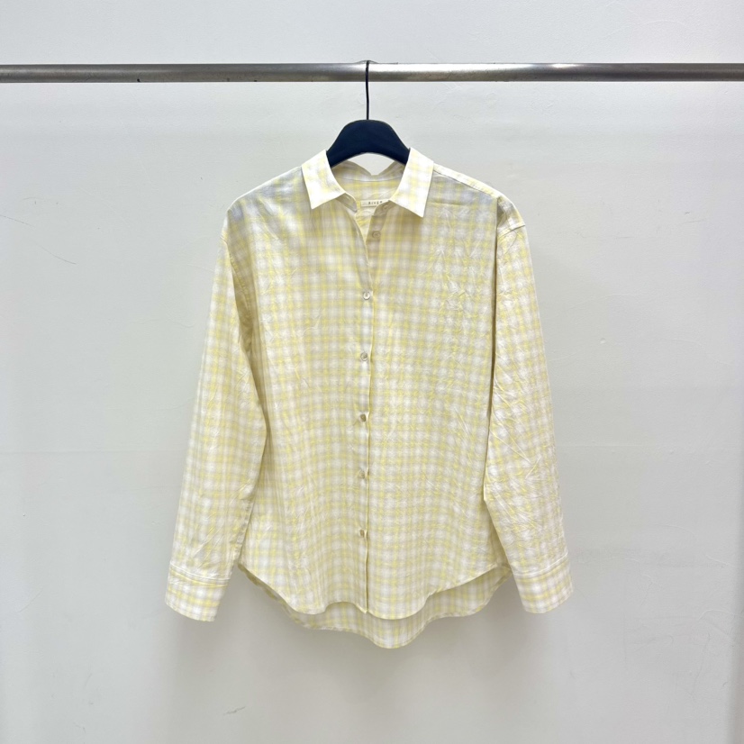 RIVER韓國直郵實拍女裝新品休閑26春夏職業襯衫蕾絲衫格紋WATER/RIVER襯衫/蕾絲衫圖色2
