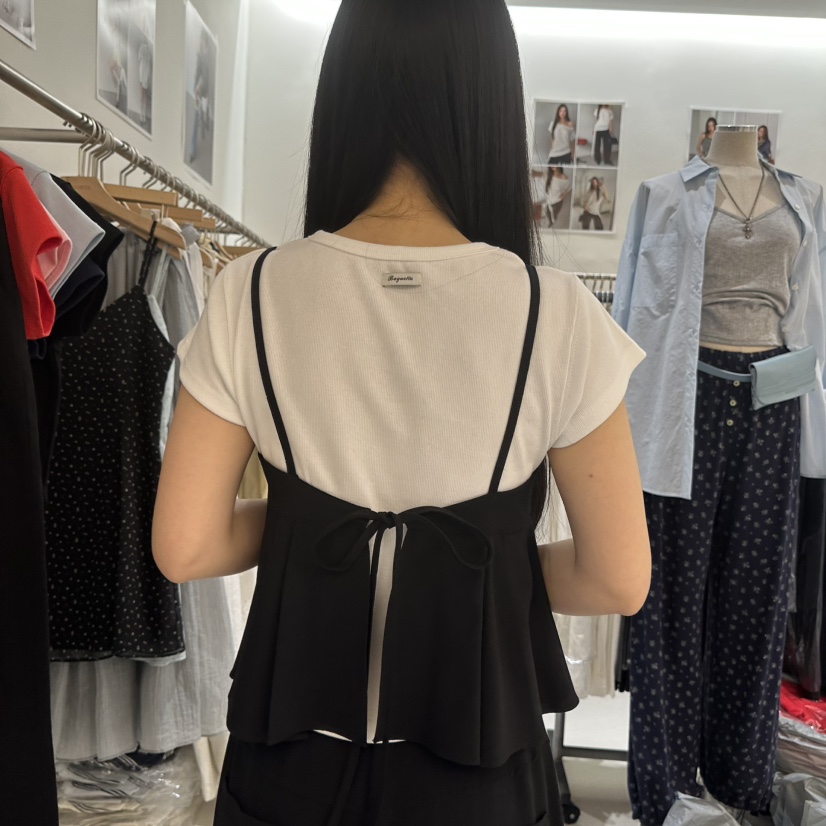 BAGUETTE-P韓國代購女裝新品熱賣時尚休閑人氣26春夏吊帶背心BAGUETTE-P吊帶/背心