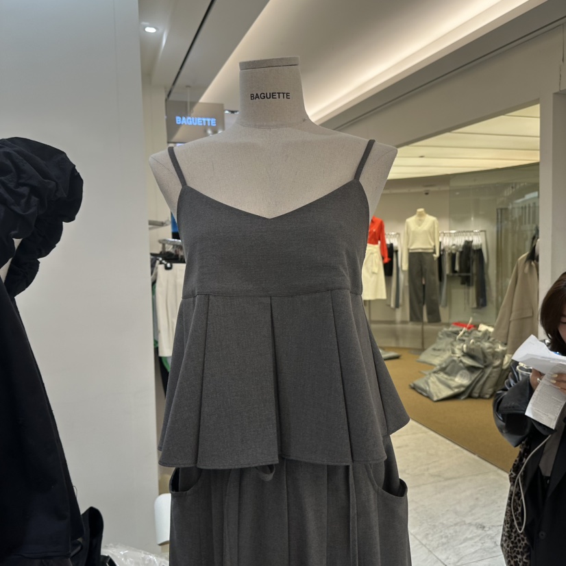 BAGUETTE-P韓國代購女裝新品熱賣時尚休閑人氣26春夏吊帶背心BAGUETTE-P吊帶/背心圖色1灰色