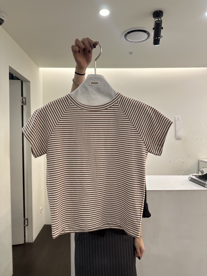 YOUR-P韓國直郵實拍女裝新品人氣休閑職業26春夏時尚T恤YOUR-PT恤圖色2