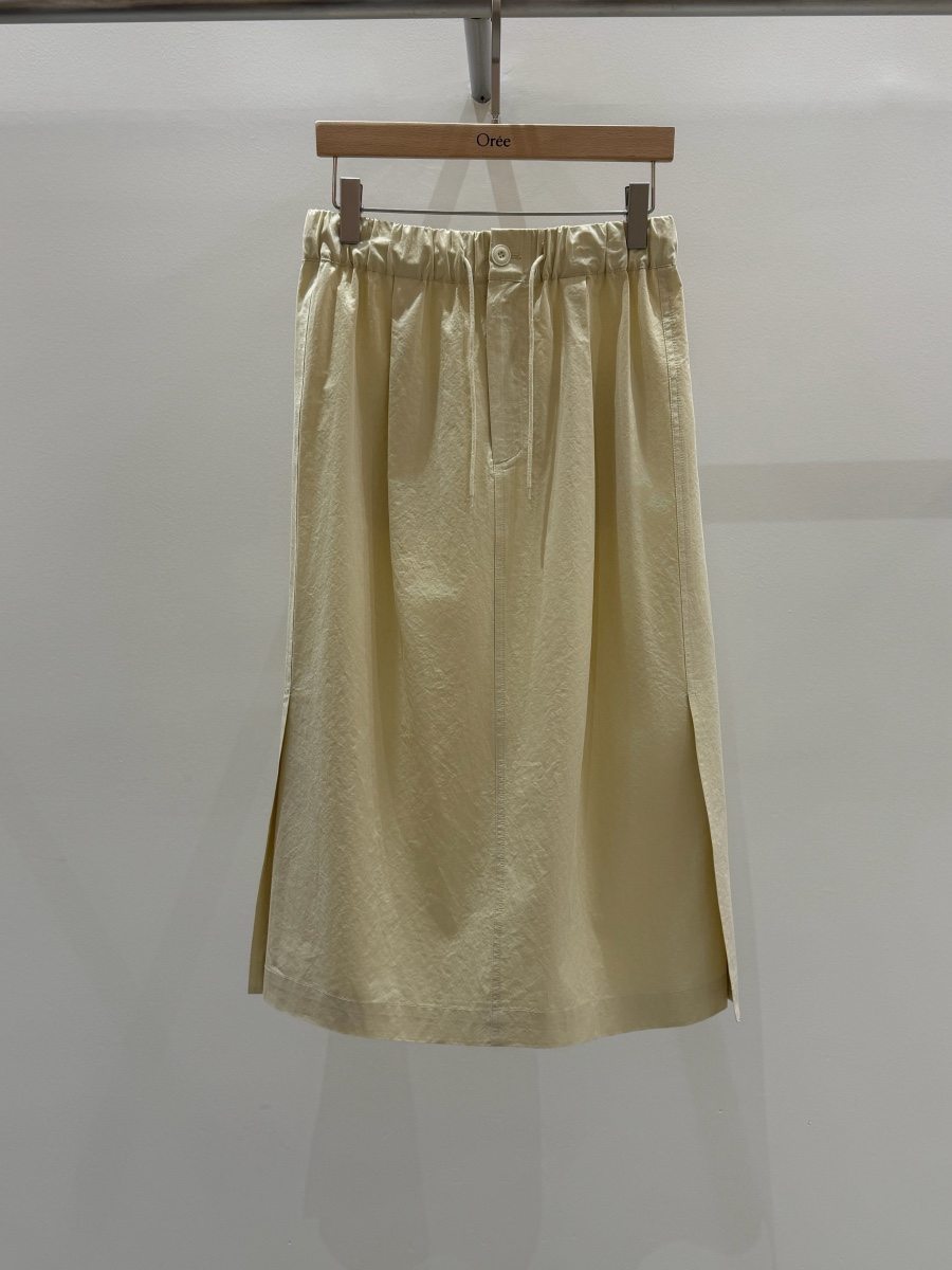 OREE韓國直郵女士新品熱賣休閑推薦26春夏人氣職業時尚長裙OREE長裙圖色2米色