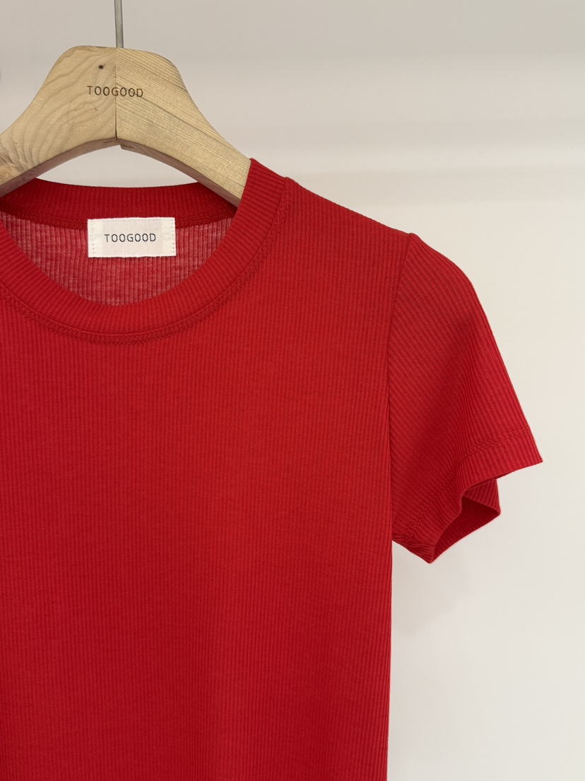 TOOGOOD韓國代購女士新品人氣推薦熱賣職業26春夏T恤羅紋TOOGOODT恤