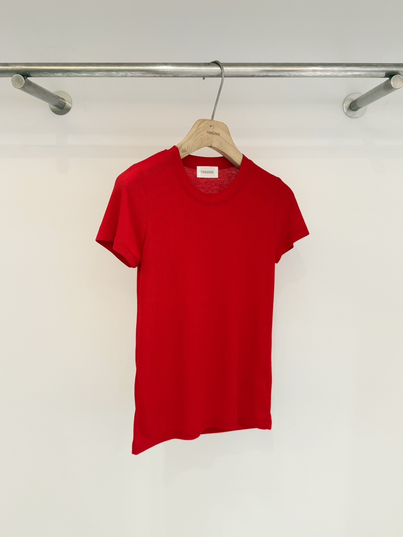 TOOGOOD韓國代購女士新品人氣推薦熱賣職業26春夏T恤羅紋TOOGOODT恤圖色1