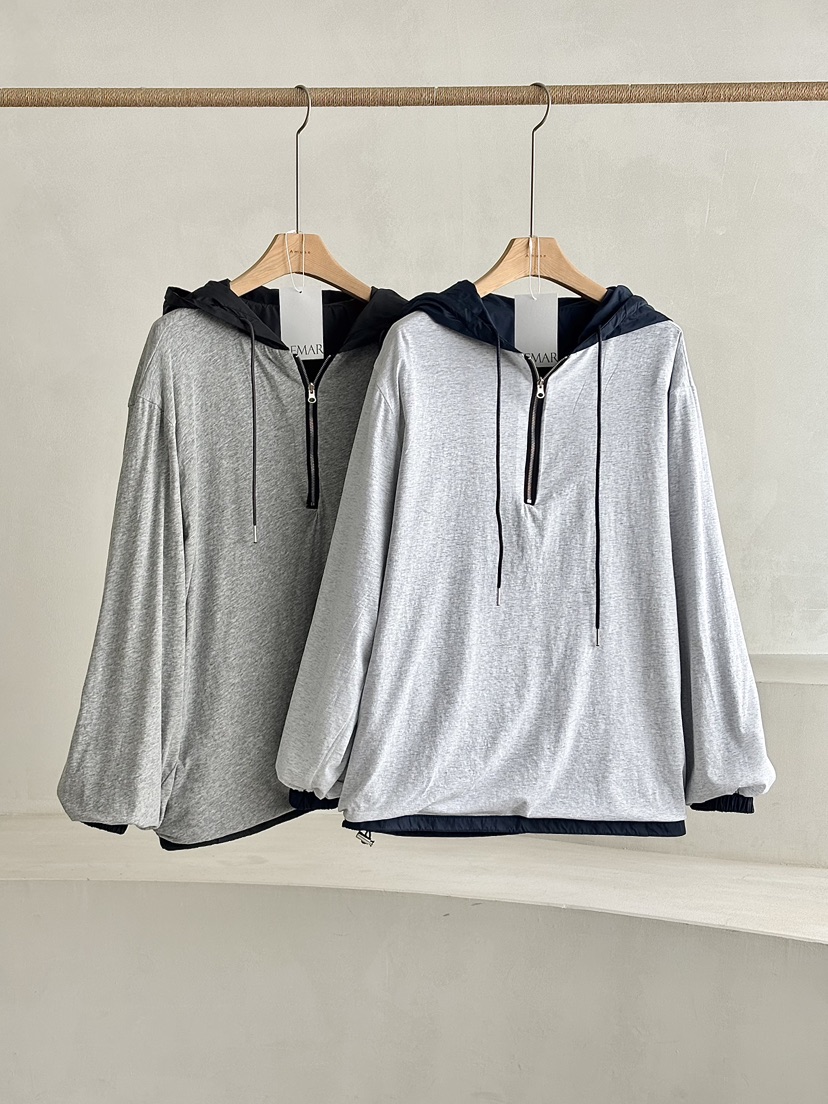 DEMAR韓國代購女裝新款休閑推薦衛衣兩面穿連帽衫拉鏈雙面DEMAR衛衣