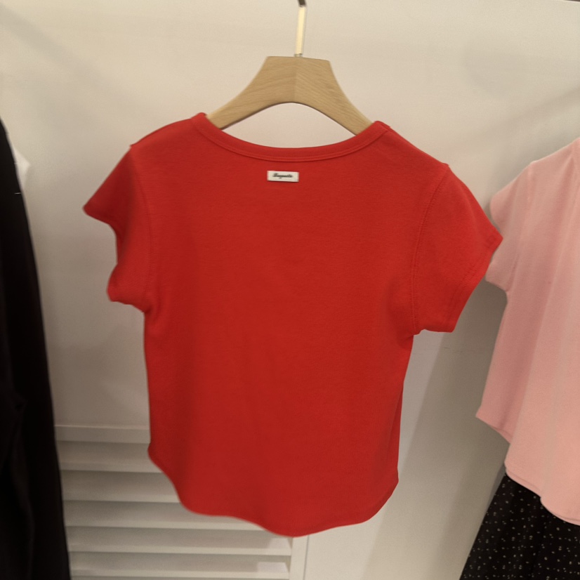 BAGUETTE-P韓國代購女裝新品人氣職業推薦時尚休閑26春夏T恤BAGUETTE-PT恤