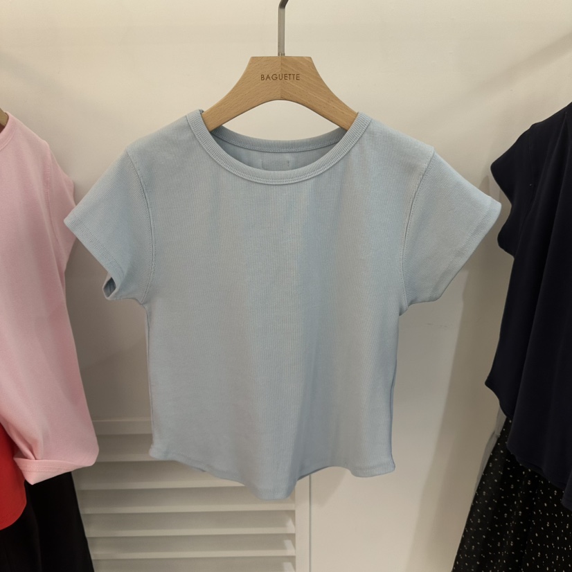 BAGUETTE-P韓國代購女裝新品人氣職業推薦時尚休閑26春夏T恤BAGUETTE-PT恤圖色4
