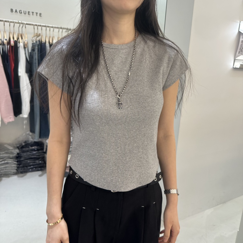 BAGUETTE-P韓國代購女裝新品人氣職業推薦時尚休閑26春夏T恤BAGUETTE-PT恤圖色7