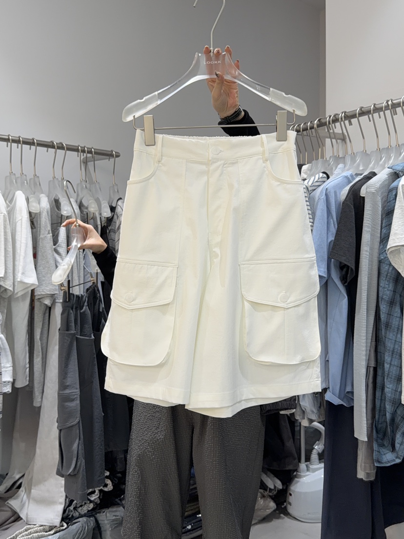 LOOKK/MIMME韓國東大門代購女士新款時尚休閑短褲口袋工裝LOOKK/MIMME短褲圖色2