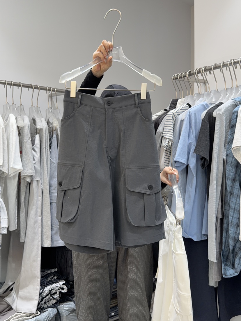 LOOKK/MIMME韓國東大門代購女士新款時尚休閑短褲口袋工裝LOOKK/MIMME短褲圖色3