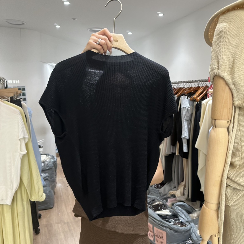 LEWIN韓國東大門代購女士新款休閑人氣26春夏針織衫插肩袖羅紋LEWIN針織衫圖色3