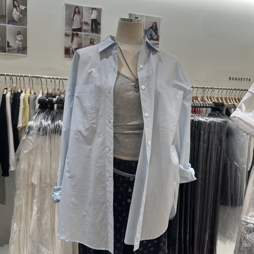 BAGUETTE-P韓國直郵女裝新品休閑人氣26春夏熱賣襯衫蕾絲衫BAGUETTE-P襯衫/蕾絲衫圖色2