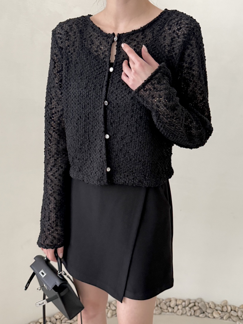 DEMAR韓國直郵實拍女裝新品人氣休閑時尚26春夏針織衫開衫DEMAR針織衫圖色2