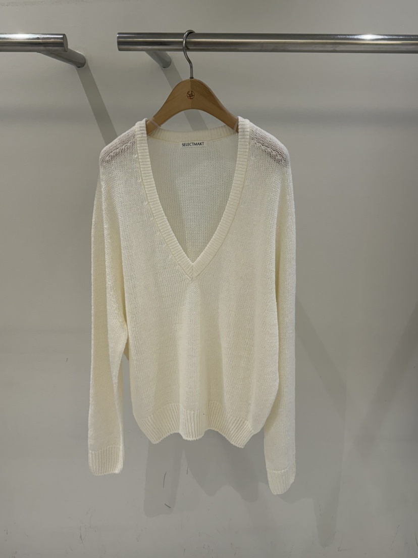 SELECT MARKET韓國代購女士新品熱賣職業時尚休閑針織衫V領SELECT MARKET針織衫圖色1