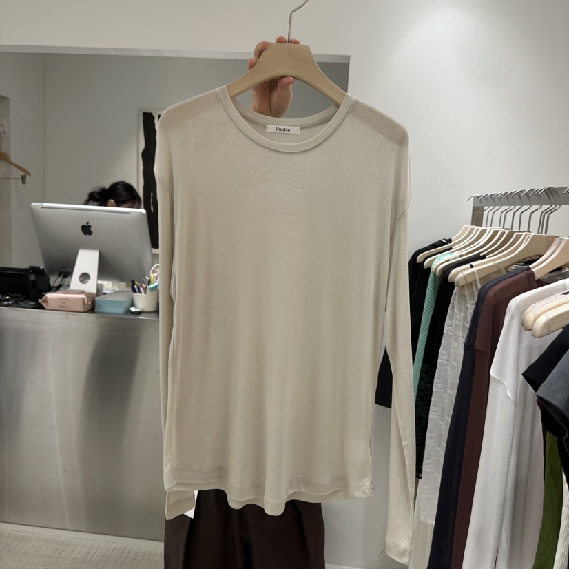 HAUTTE-P韓國直郵實拍女裝新款26春夏熱賣推薦人氣長袖T恤HAUTTE長袖T恤圖色2