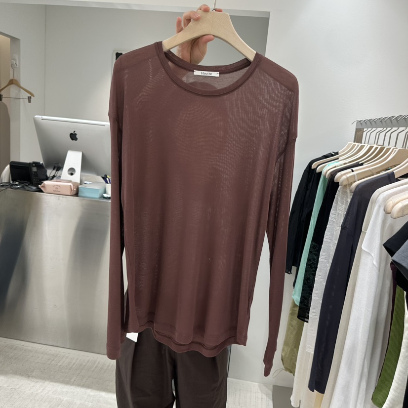 HAUTTE-P韓國直郵實拍女裝新款26春夏熱賣推薦人氣長袖T恤HAUTTE長袖T恤圖色3