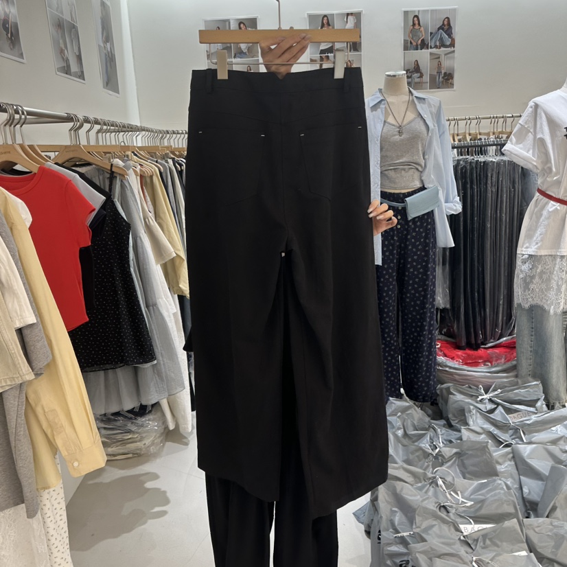 BAGUETTE-P韓國代購女裝新品職業26春夏時尚休閑褲不含腰帶BAGUETTE-P休閑褲