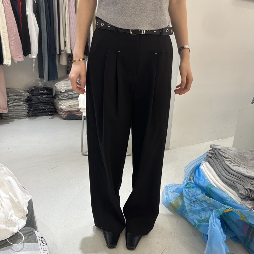 BAGUETTE-P韓國代購女裝新品職業26春夏時尚休閑褲不含腰帶BAGUETTE-P休閑褲圖色2