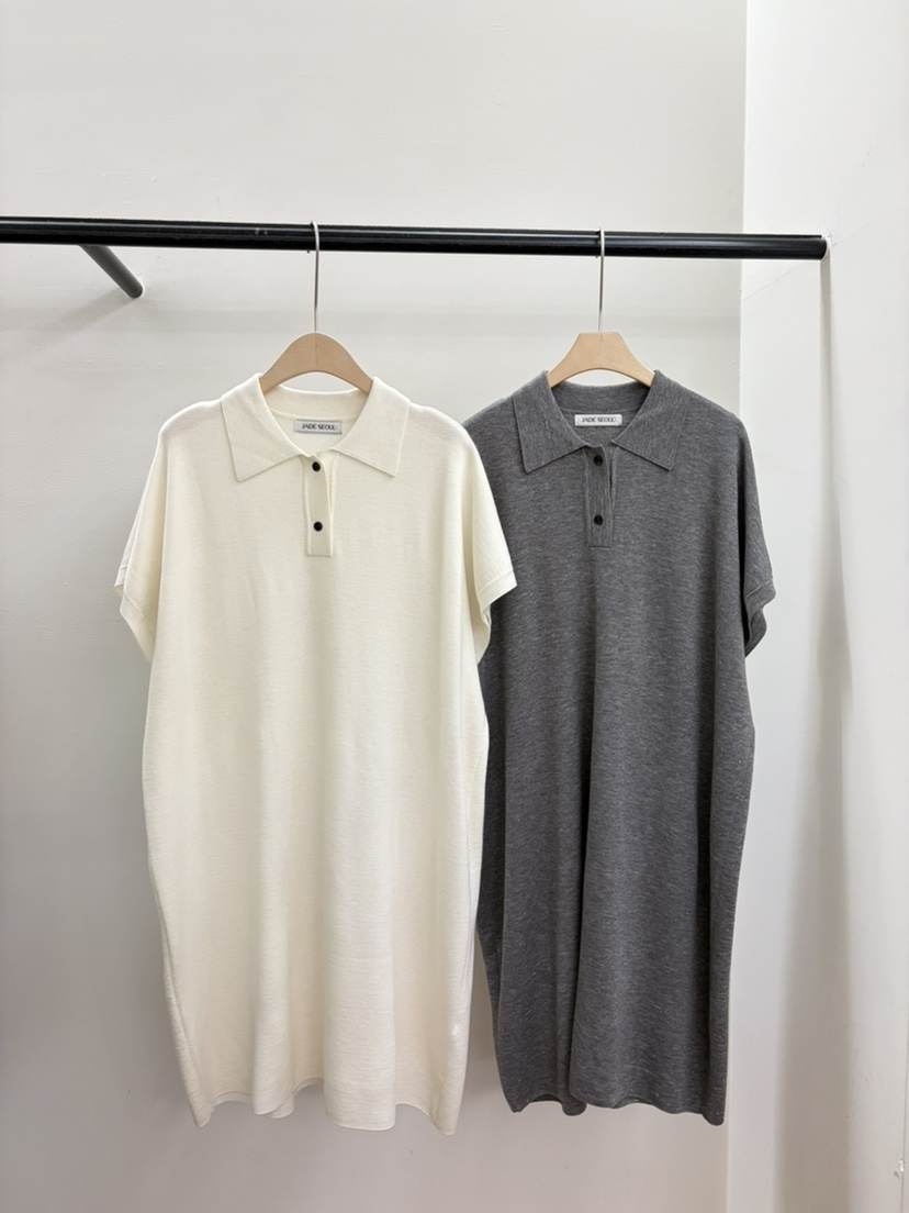 JADEMARKET韓國代購女裝新品真品休閑熱賣26春夏連衣裙寬松JADE MARKET連衣裙圖色2左二色