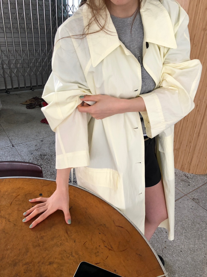 UNBOUND東大門直郵女士新品熱賣26春夏時尚長款風衣含腰帶UNBOUND長款風衣