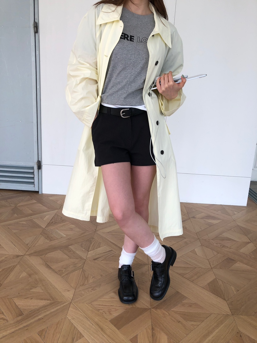 UNBOUND東大門直郵女士新品熱賣26春夏時尚長款風衣含腰帶UNBOUND長款風衣