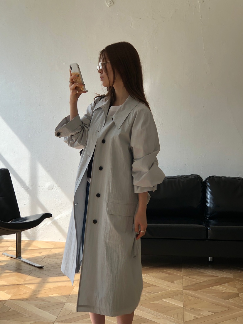 UNBOUND東大門直郵女士新品熱賣26春夏時尚長款風衣含腰帶UNBOUND長款風衣