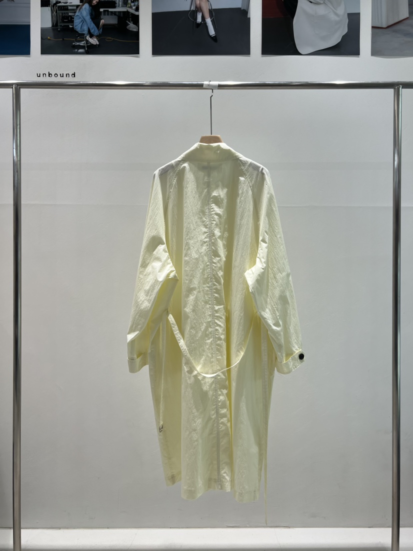 UNBOUND東大門直郵女士新品熱賣26春夏時尚長款風衣含腰帶UNBOUND長款風衣