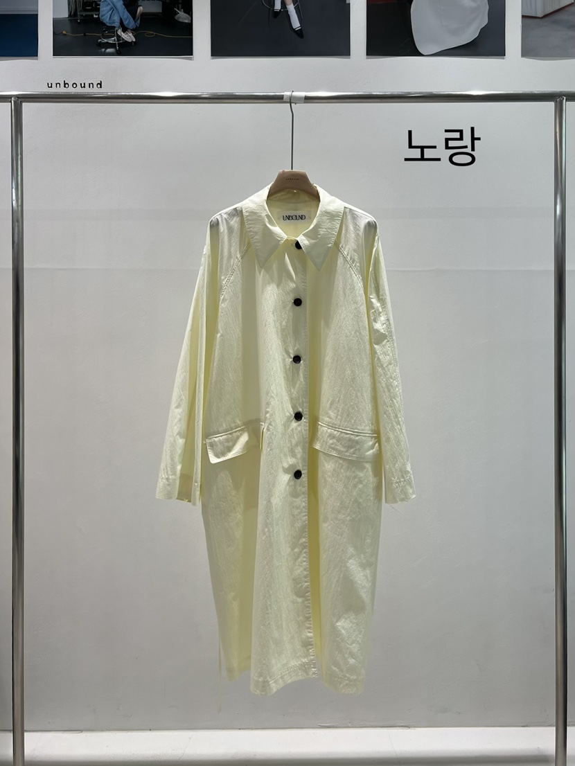 UNBOUND東大門直郵女士新品熱賣26春夏時尚長款風衣含腰帶UNBOUND長款風衣圖色2