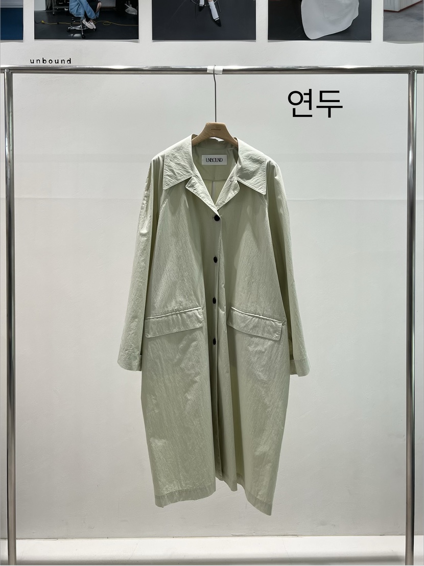 UNBOUND東大門直郵女士新品熱賣26春夏時尚長款風衣含腰帶UNBOUND長款風衣圖色3