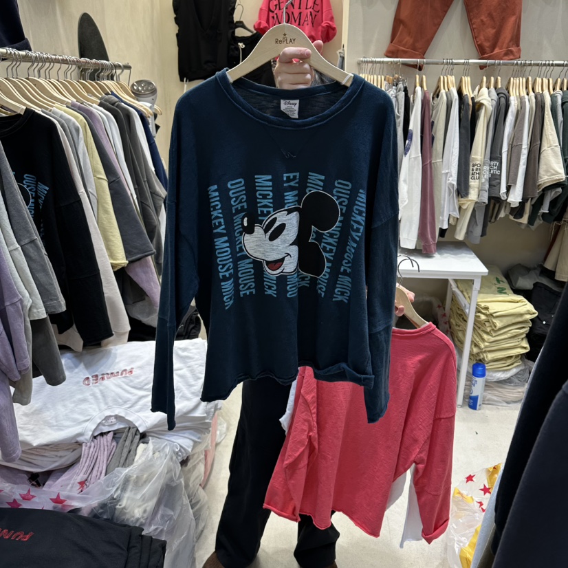 REPLAY韓國直郵女裝新款熱賣時尚休閑推薦人氣26春夏長袖T恤REPLAY長袖T恤圖色3深藍色