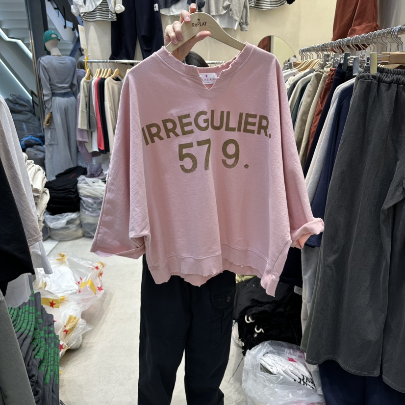 REPLAY韓國代購女裝新款熱賣休閑26春夏職業真品時尚長袖T恤REPLAY長袖T恤圖色1