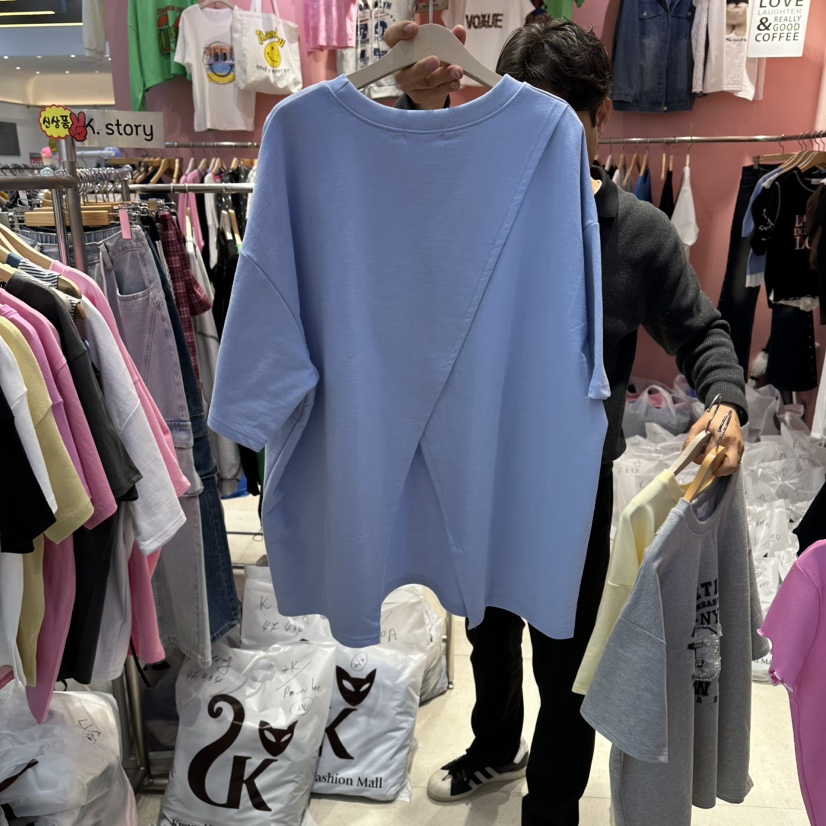 K STORY東大門實拍女裝新款真品時尚推薦26春夏人氣T恤蕾絲K STORYT恤