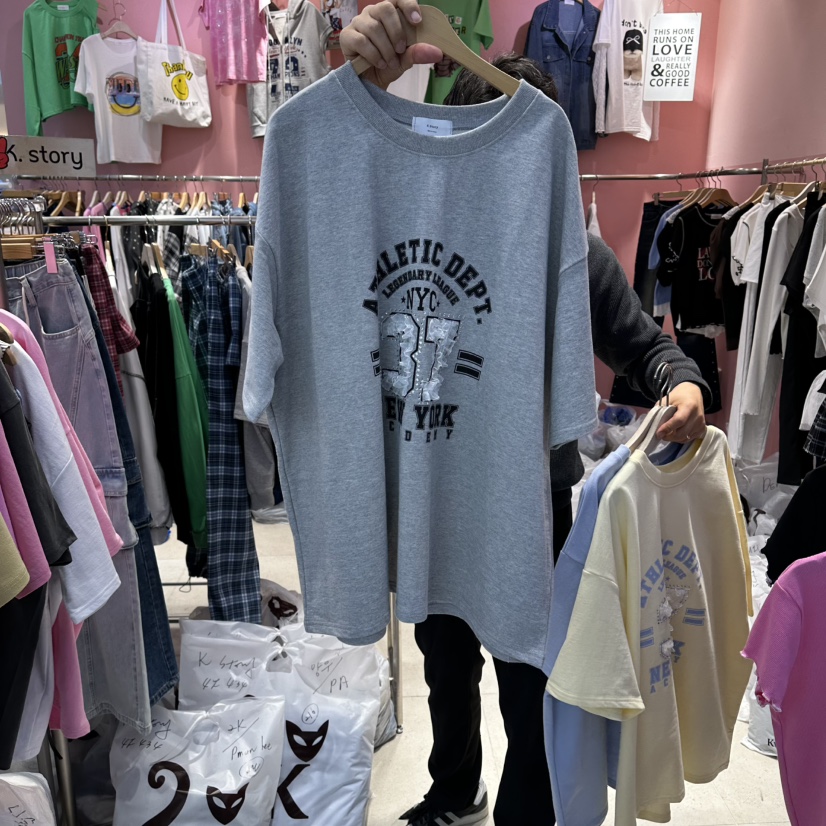 K STORY東大門實拍女裝新款真品時尚推薦26春夏人氣T恤蕾絲K STORYT恤圖色2