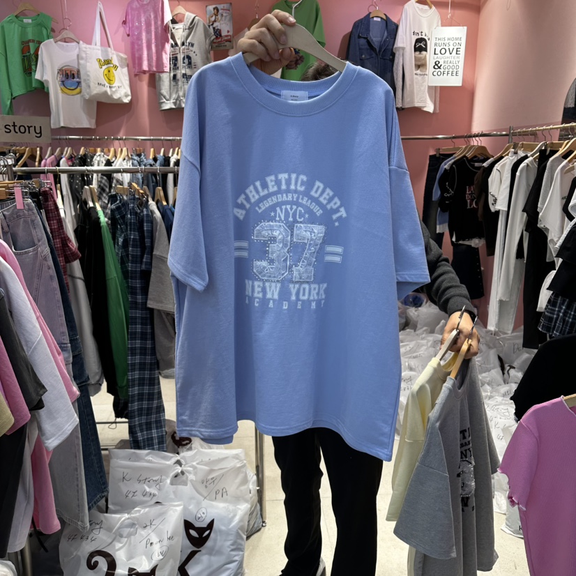 K STORY東大門實拍女裝新款真品時尚推薦26春夏人氣T恤蕾絲K STORYT恤圖色3