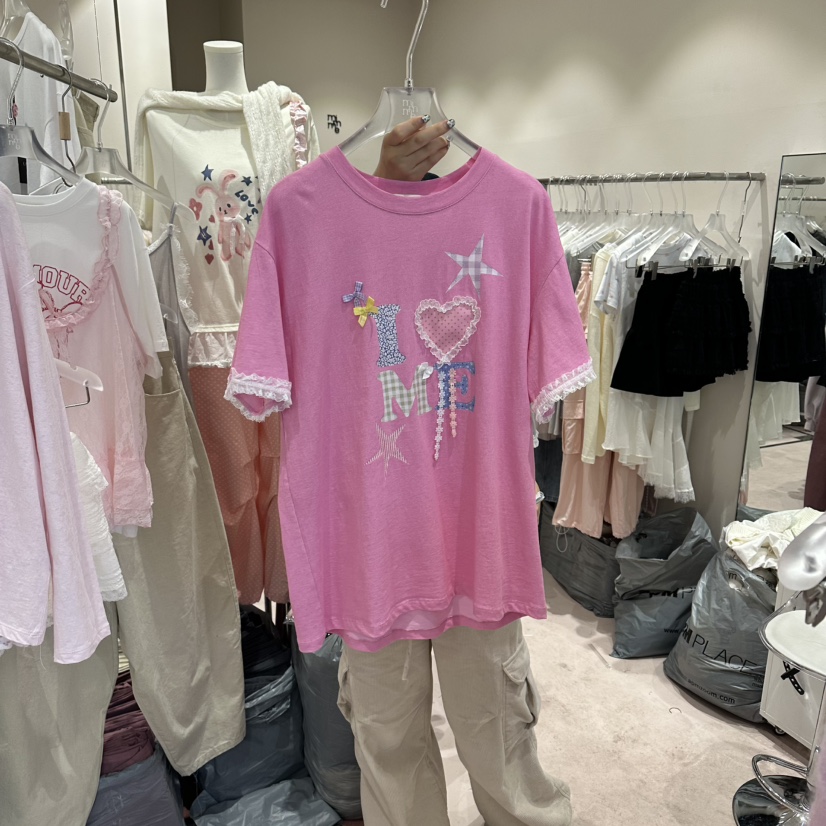 MIMME/LOOKK韓國直郵女士新款26春夏熱賣時尚職業休閑T恤MIMME/LOOKKT恤圖色2