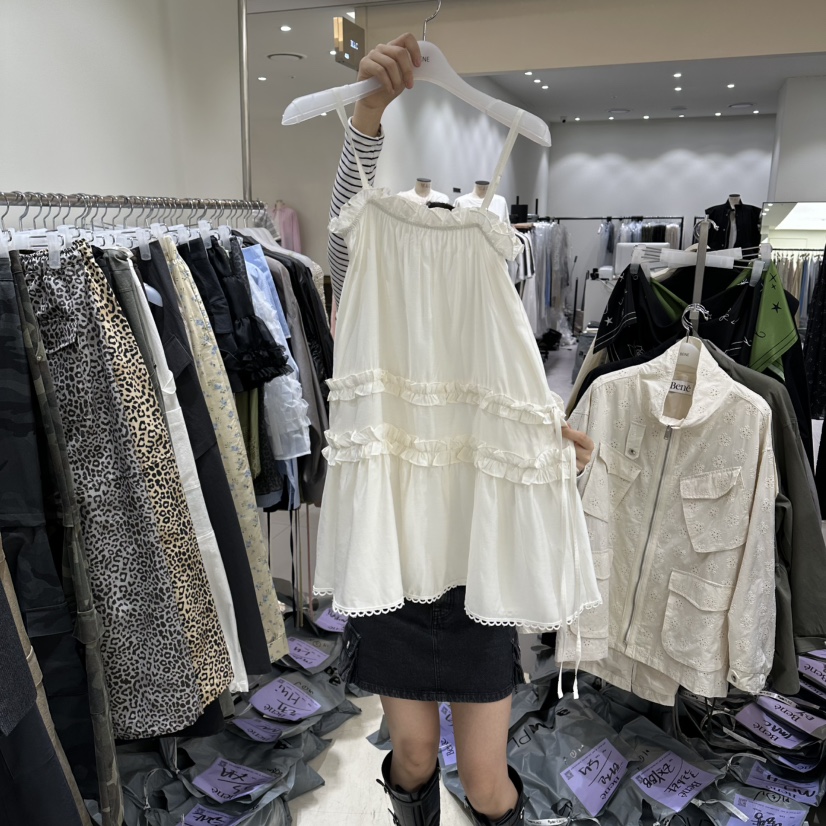 BENE東大門直郵女裝新款休閑真品推薦人氣時尚連衣裙褶皺BENE連衣裙圖色1