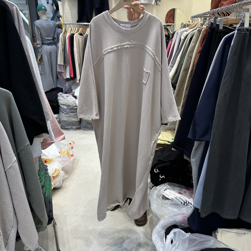 REPLAY東大門代購女裝新款真品推薦人氣休閑26春夏連衣裙口袋REPLAY連衣裙圖色1