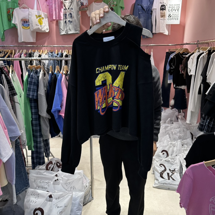 K STORY東大門實拍女士新品26春夏時尚休閑人氣職業衛衣K STORY衛衣圖色2