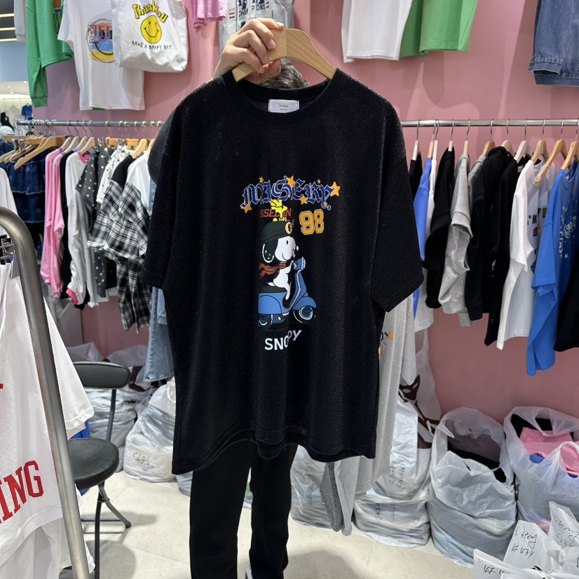 K STORY東大門直郵女裝新款真品休閑職業時尚推薦T恤史努比K STORYT恤圖色2