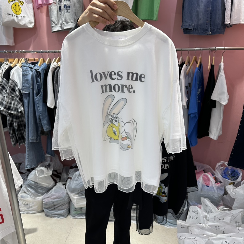 K STORY東大門實拍女士新款人氣休閑26春夏推薦真品時尚T恤K STORYT恤圖色1