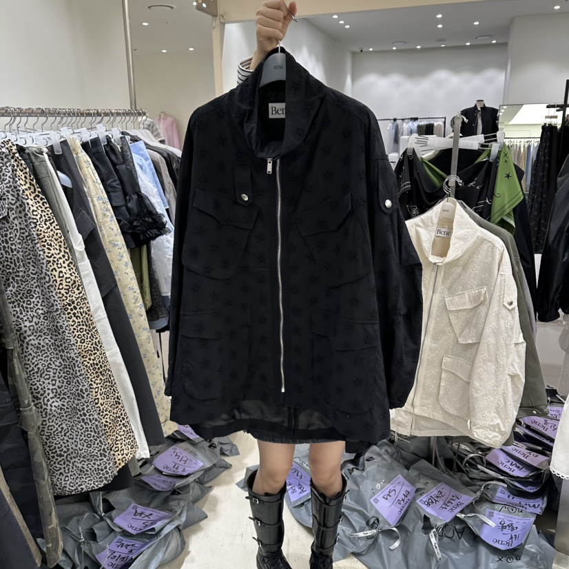 BENE東大門實拍女士新品人氣職業推薦真品休閑熱賣夾克刺繡BENE夾克圖色2