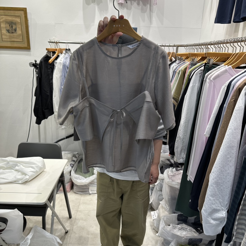 MODS-Q韓國代購女士新品26春夏時尚熱賣休閑套裝兩件套套裝MODS-Q套裝圖色2