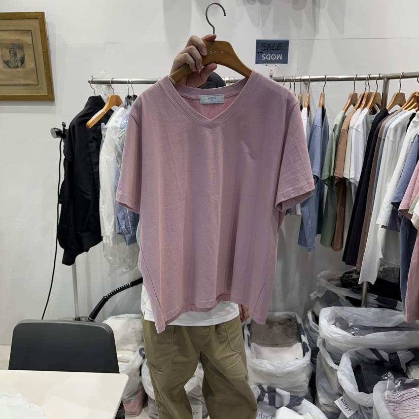 MODS-Q東大門代購女裝新品人氣真品26春夏時尚熱賣T恤V領MODS-QT恤圖色5