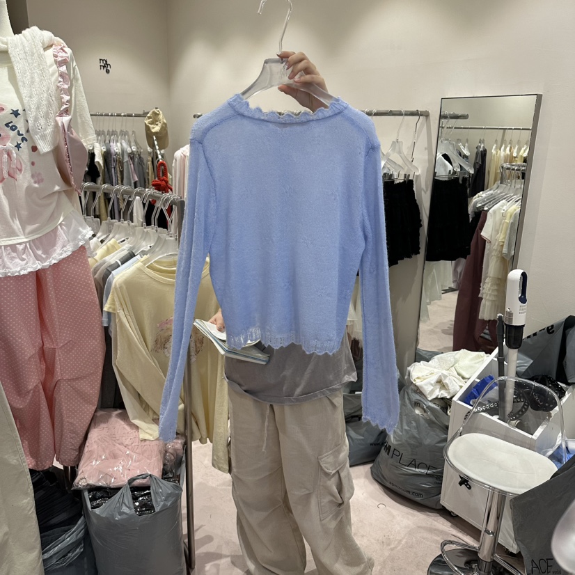 MIMME/LOOKK韓國代購女士新款休閑人氣職業針織衫羊毛開衫MIMME/LOOKK針織衫