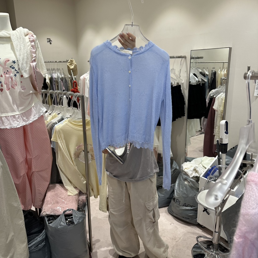 MIMME/LOOKK韓國代購女士新款休閑人氣職業針織衫羊毛開衫MIMME/LOOKK針織衫圖色1